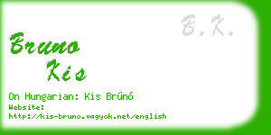 bruno kis business card